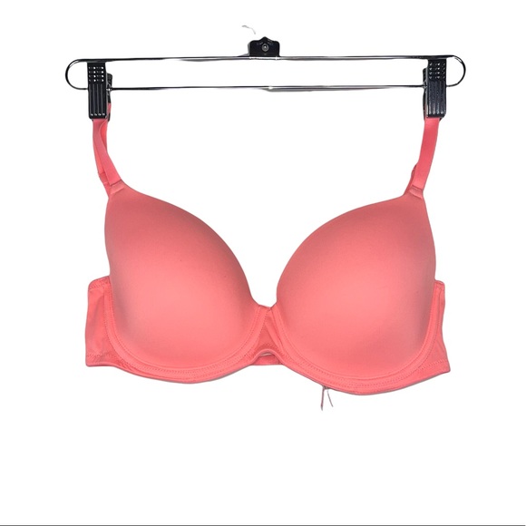 PINK VICTORIA’S SECRET Coral Wear Everywhere Lightly Lined Bra 36C - Picture 2 of 8